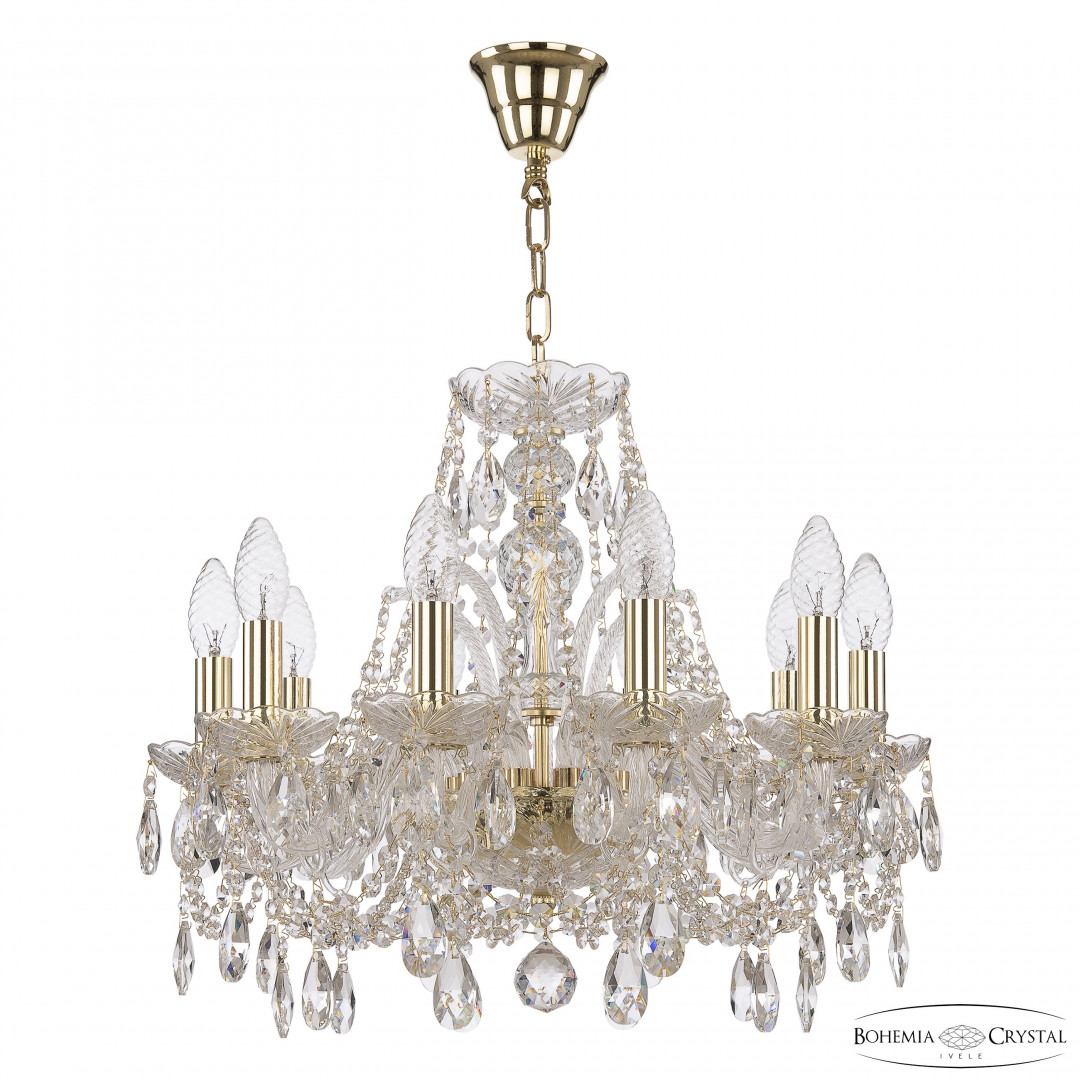Люстра хрустальная 105/10/165 G Bohemia Ivele Crystal