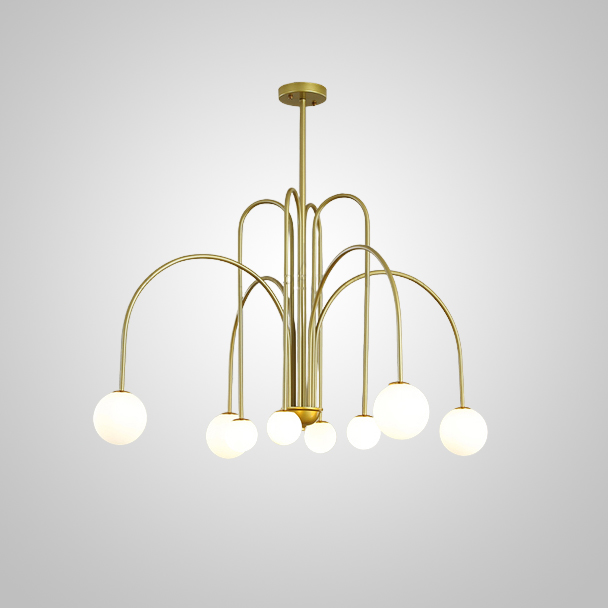 Потолочная люстра DAY L8 D100 Gold by ImperiumLoft