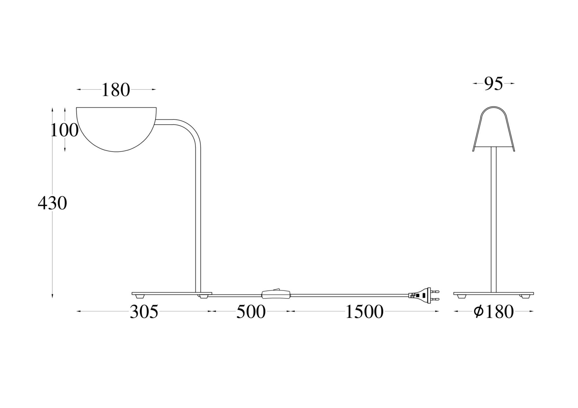 Настольная лампа Maytoni MOD126TL-01B
