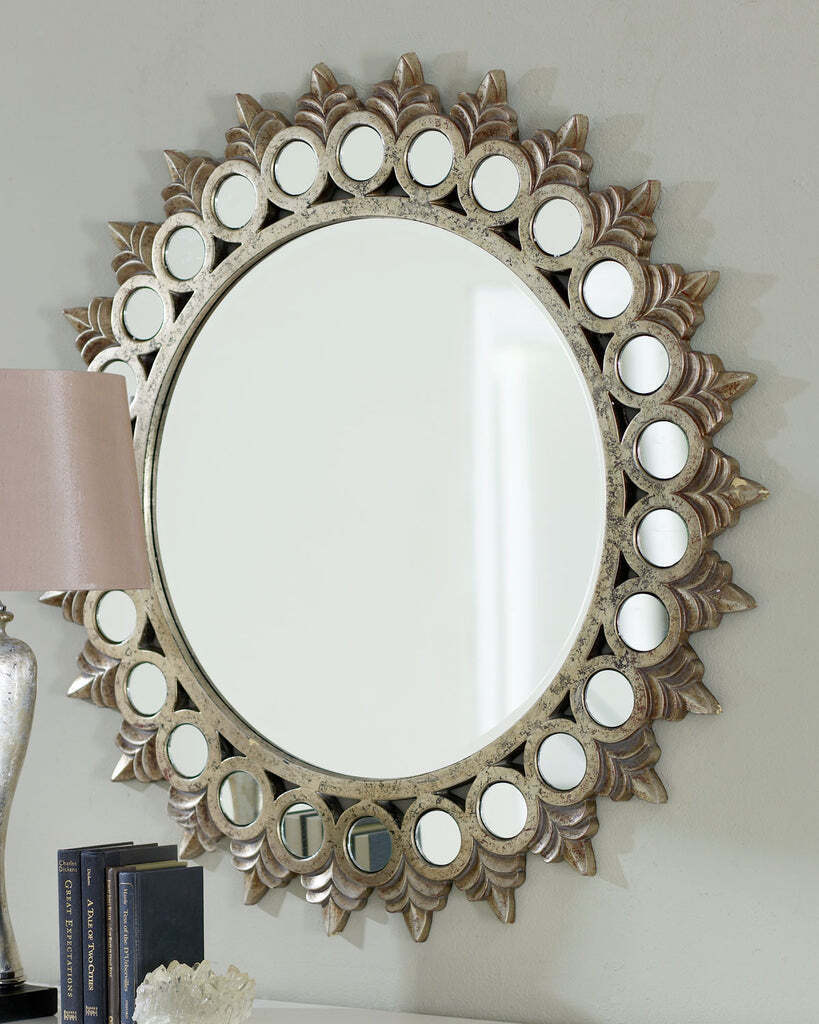 Круглое зеркало в раме Седрик Louvre Home ASFC051