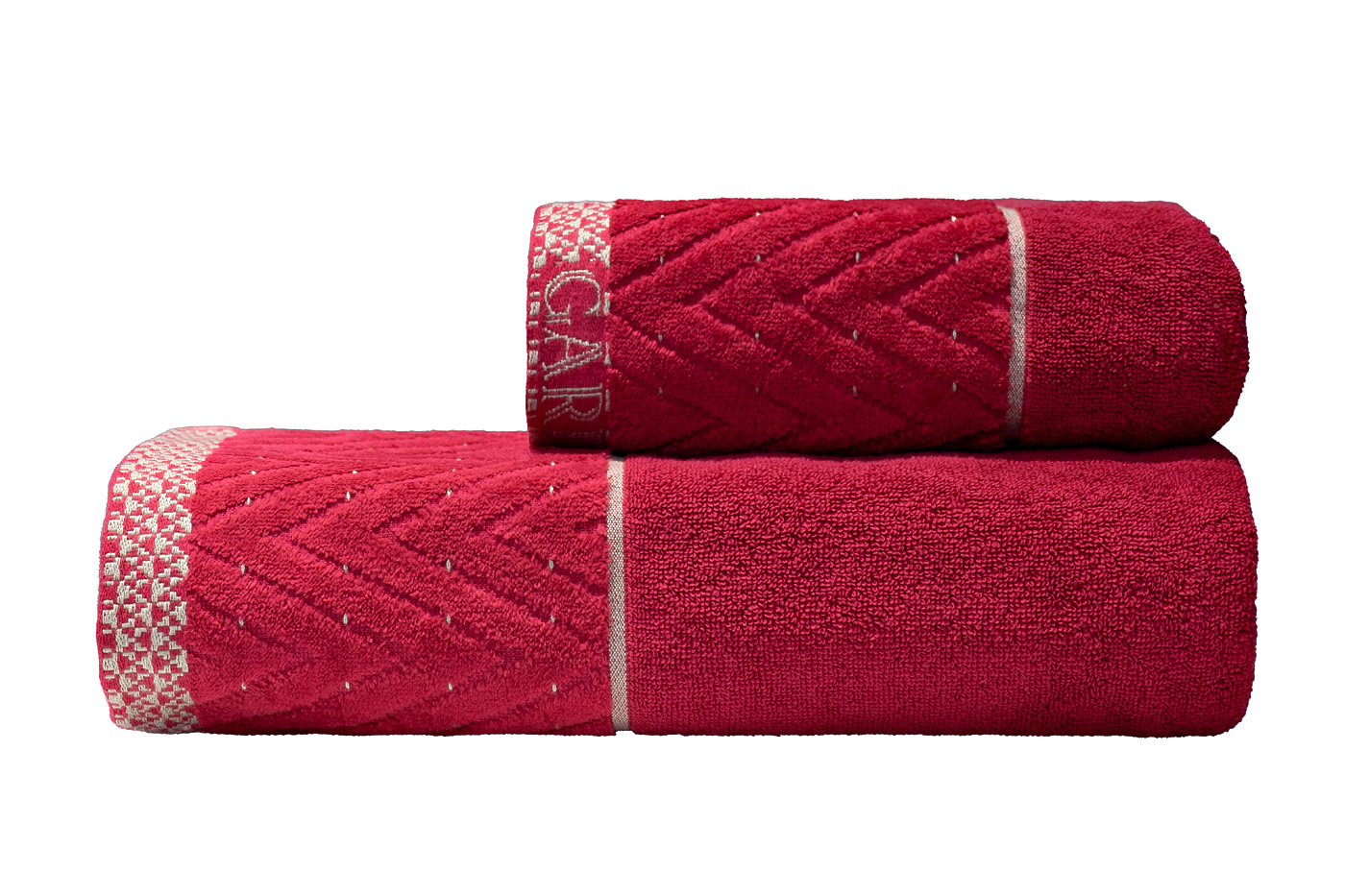 Полотенце Орсетто 70*140 бордовое Garda Decor 119VAL-11148