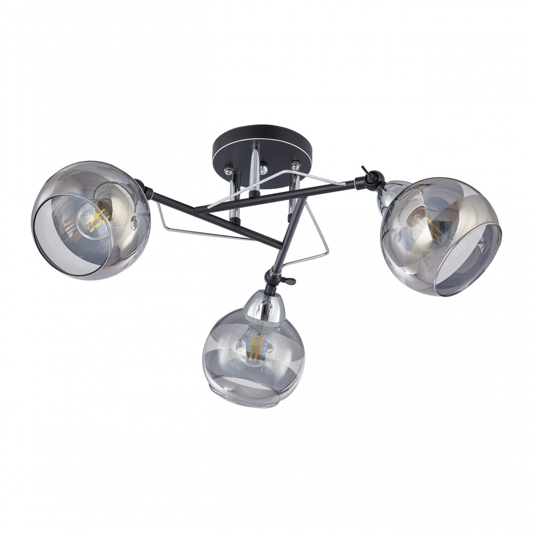 Люстра с плафонами 323685/3B BK+CR Arte Milano