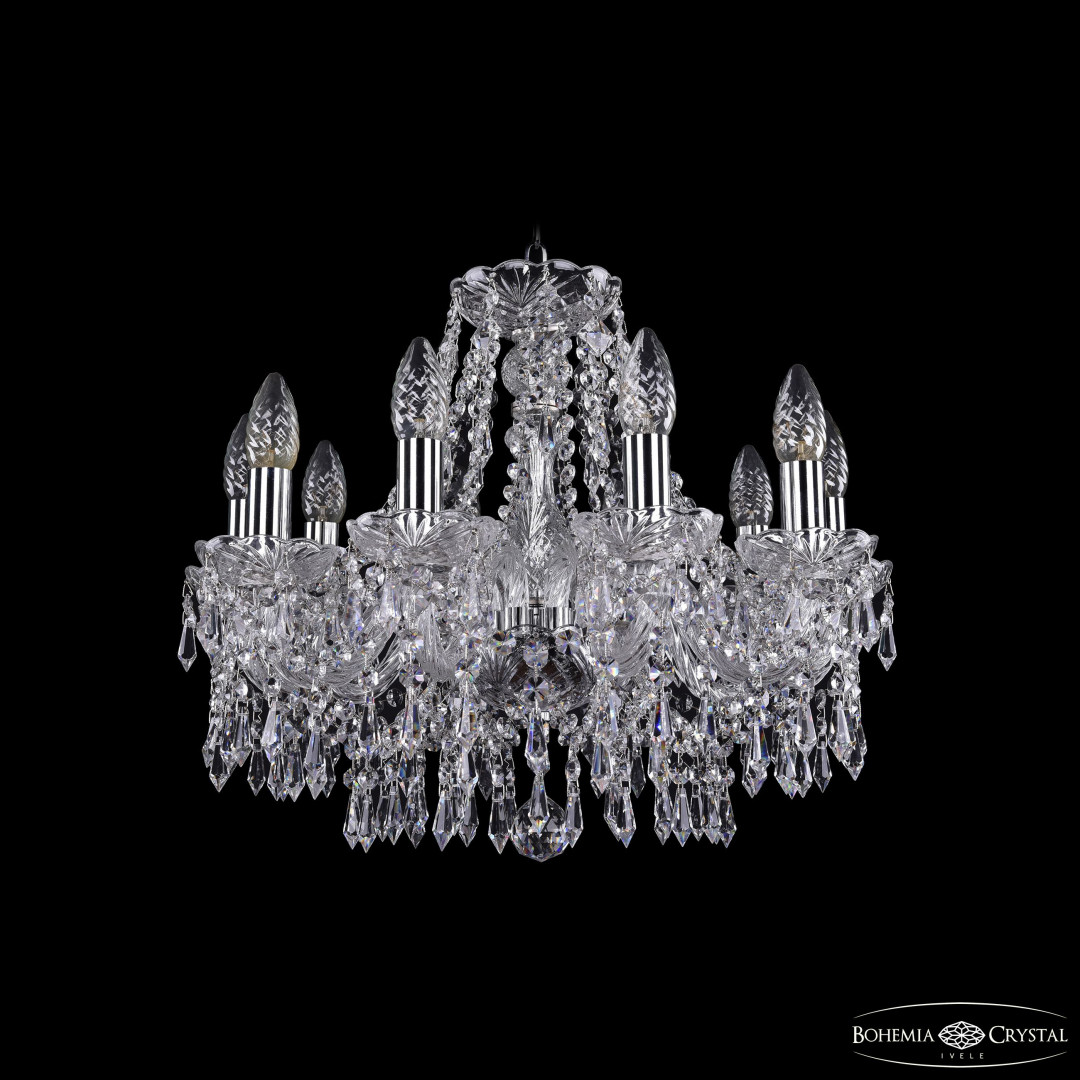Люстра хрустальная 1403/10/160 Ni Bohemia Ivele Crystal