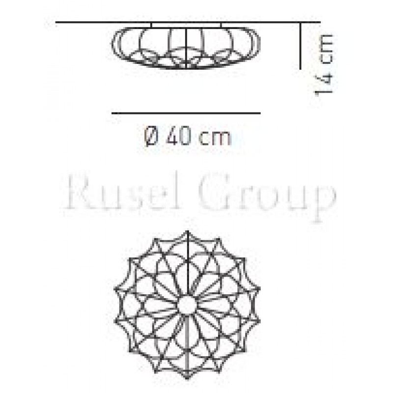 Настенно-потолочный светильник Axo Light MUSE PL 40 FI