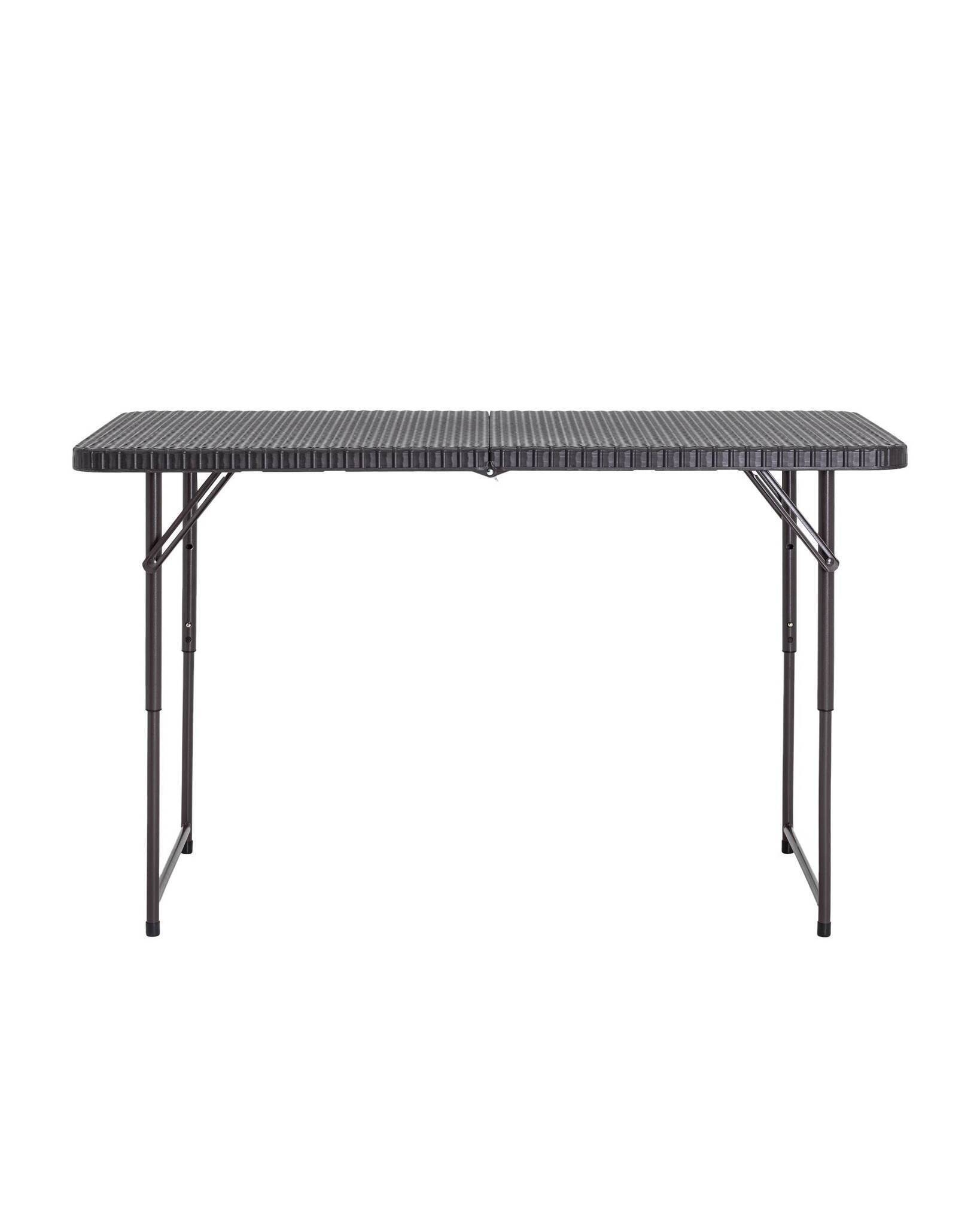 Стол складной чемодан пластиковый Кейт 120 коричневый Stool Group