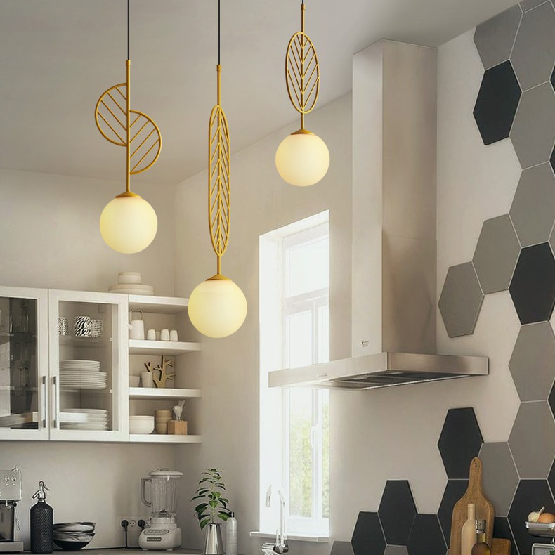 Подвесной светильник LEAF B Зелёный by ImperiumLoft