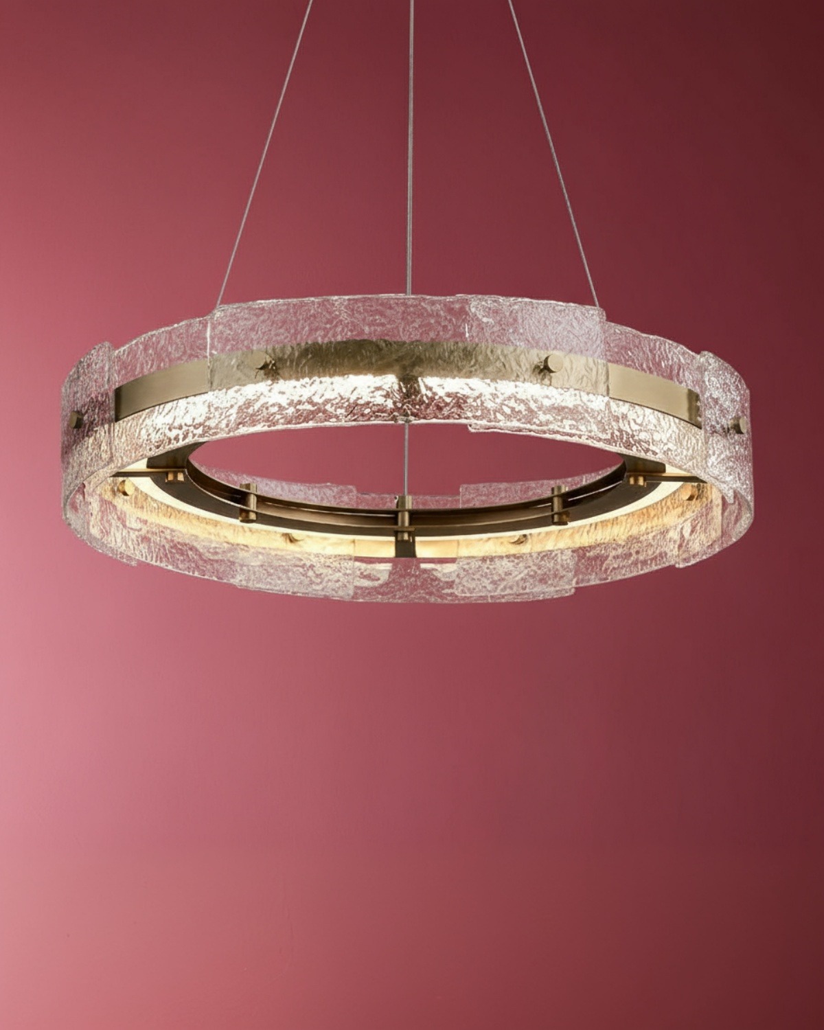 Золотая круглая люстра Берген Louvre Home LCH280325XNP