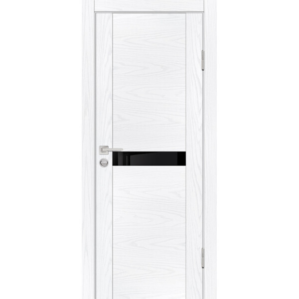 Межкомнатная дверь Graf PSM-3 черный лакобель Дуб скай белый (1900 х 600)