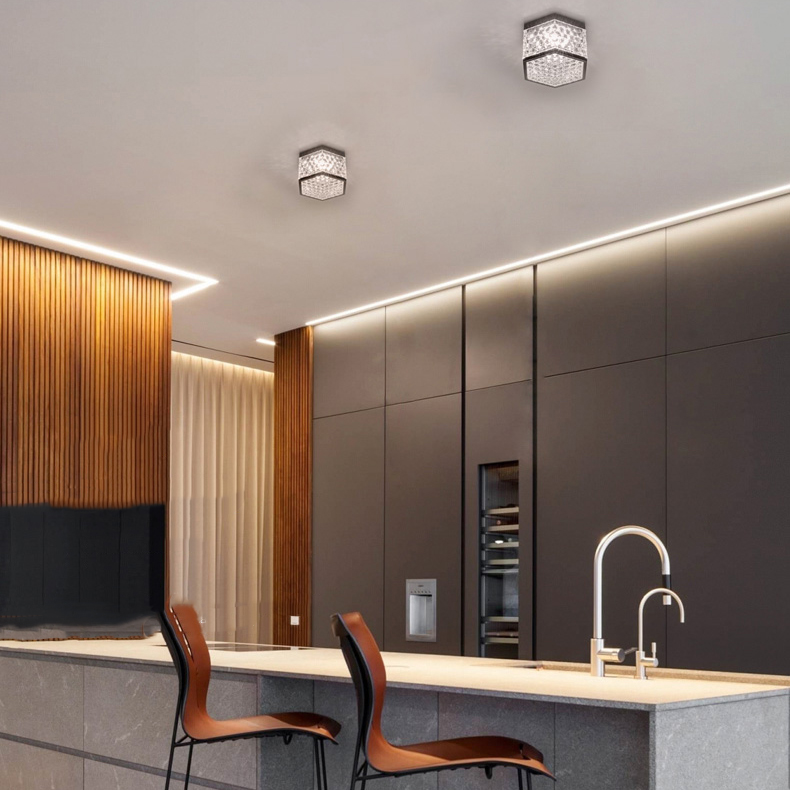 Накладной светодиодный светильник PARTY Brass Трехцветный свет 5W by ImperiumLoft