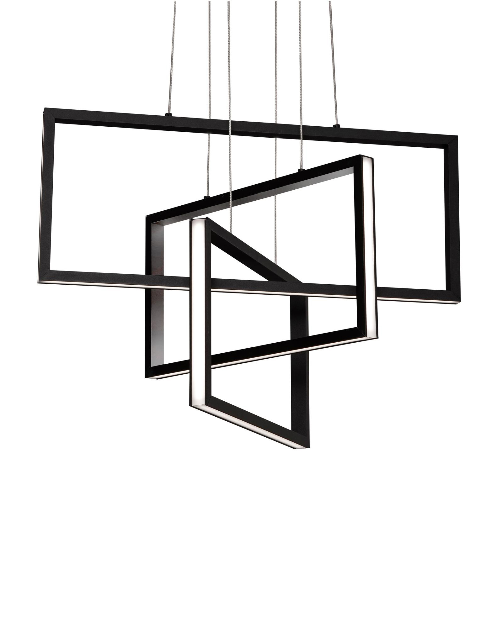 Прямоугольная чёрная люстра Ульрих Louvre Home LHLCH180723XNP