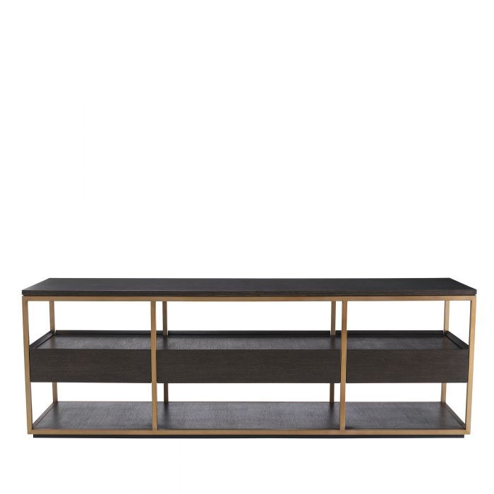 Тумба под тв Eichholtz Parker S mocha straight oak veneer 115113