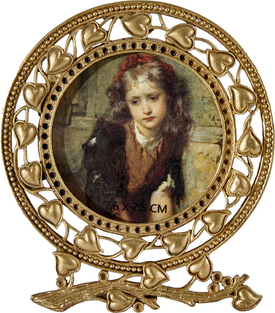 Фоторамка настольная с сердцами Glasar 57-477