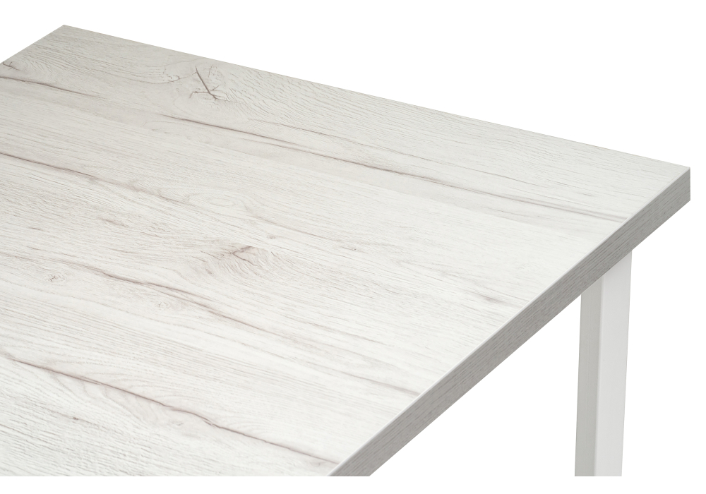 Стол деревянный Woodville Лота Лофт 120х74х75 25 мм белый матовый / юта 489661