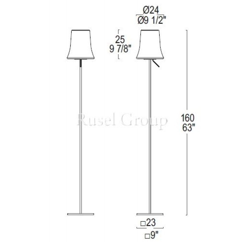 Напольный светильник Leucos CLOCHE TR