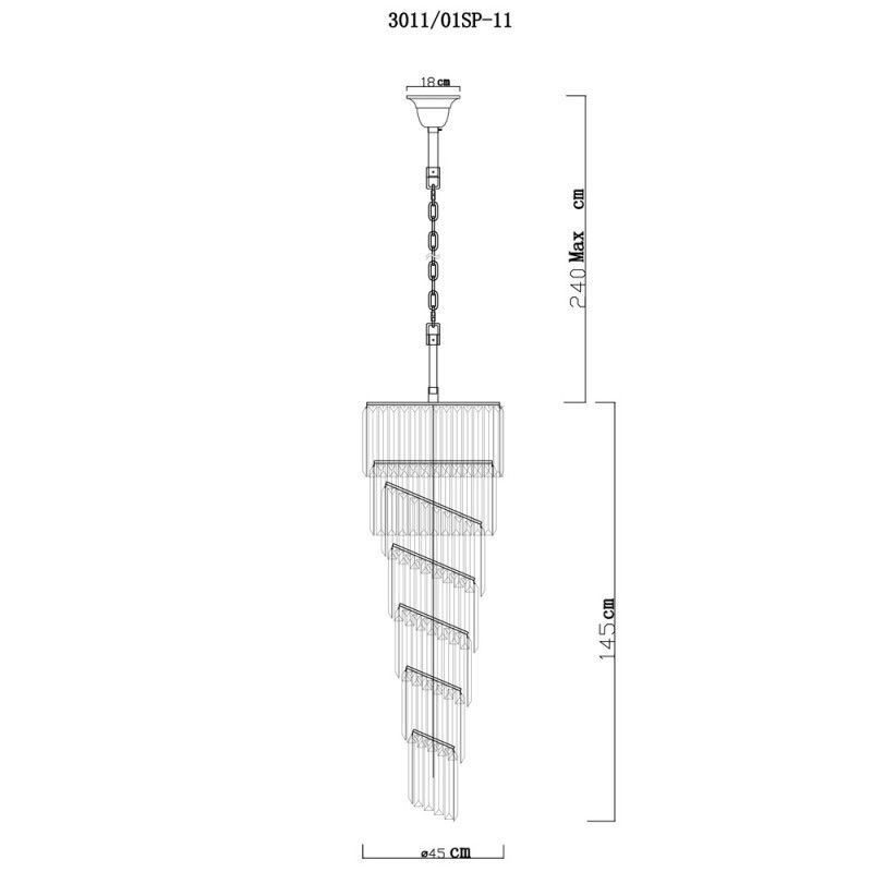 Потолочная люстра Divinare 3011/01 SP-11
