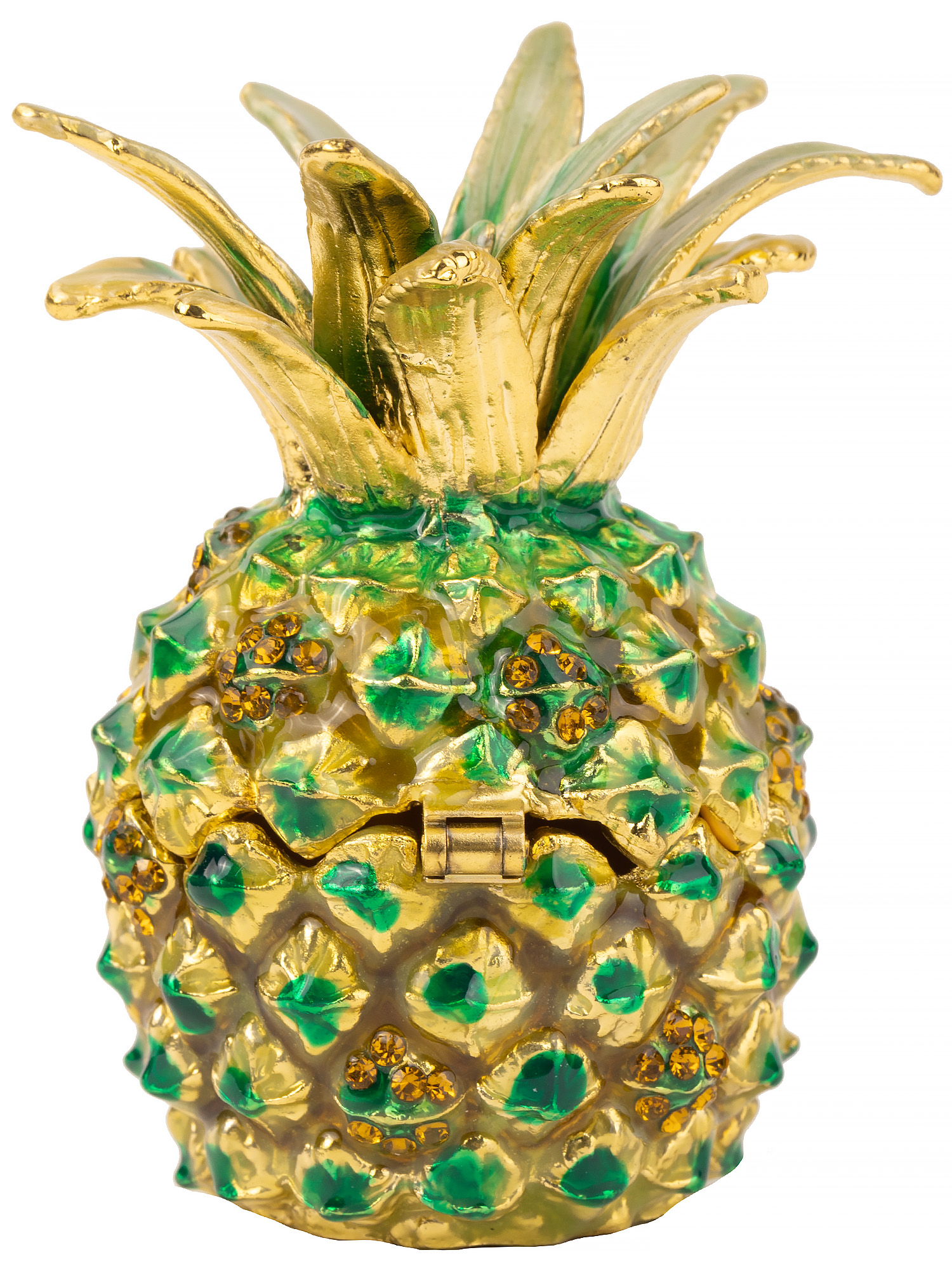 Шкатулка для драгоценностей со стразами Ананас Glasar 39-090