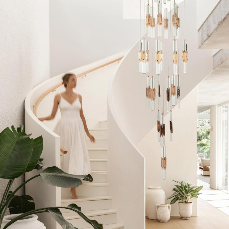 Каскадная люстра MODELUX ML.88987.28 GD