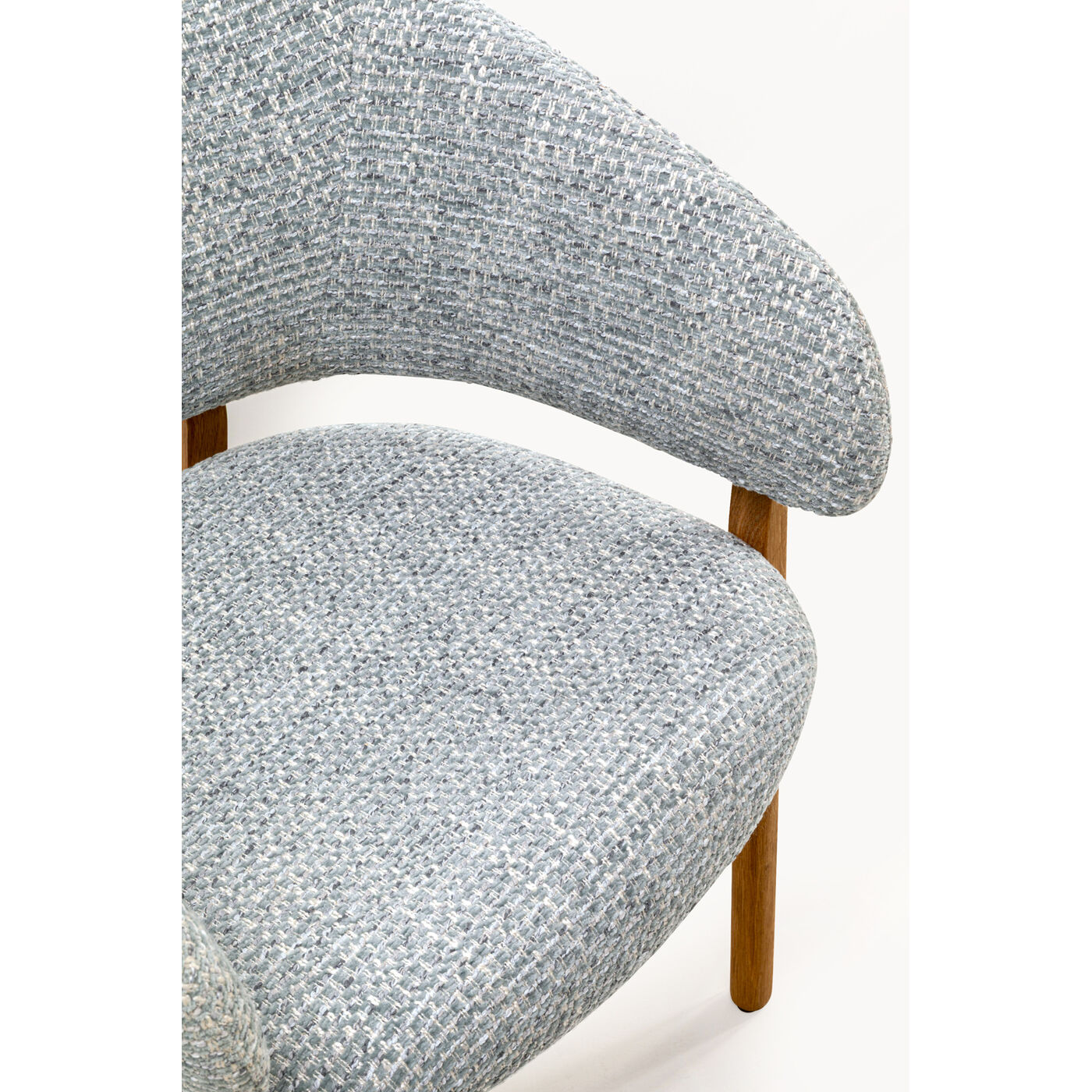 Стул с подлокотниками August Blue Melange KARE 71371