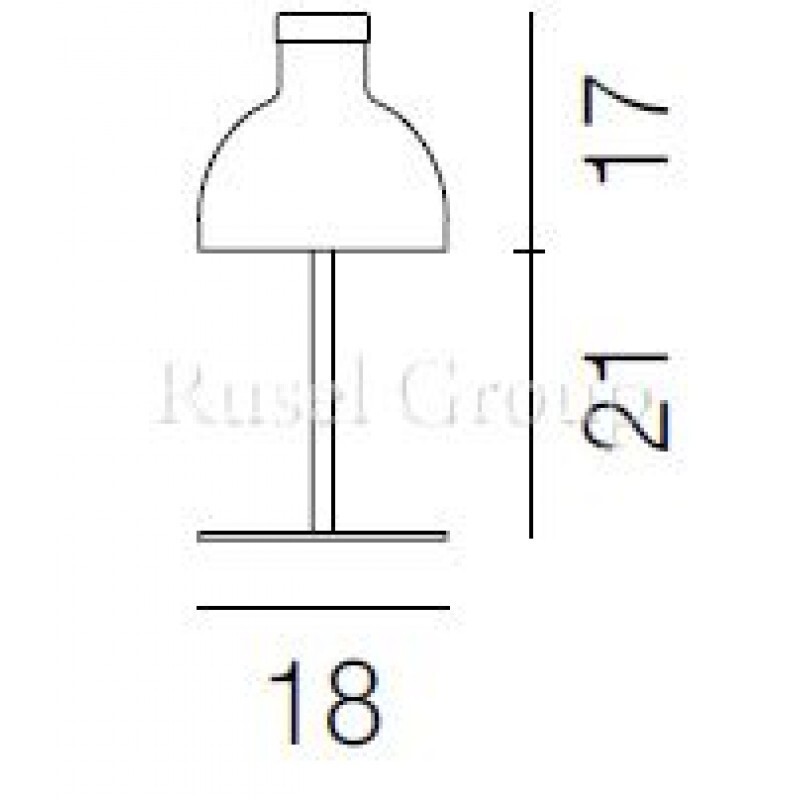 Настольная лампа Vistosi ENNE LUCI LT