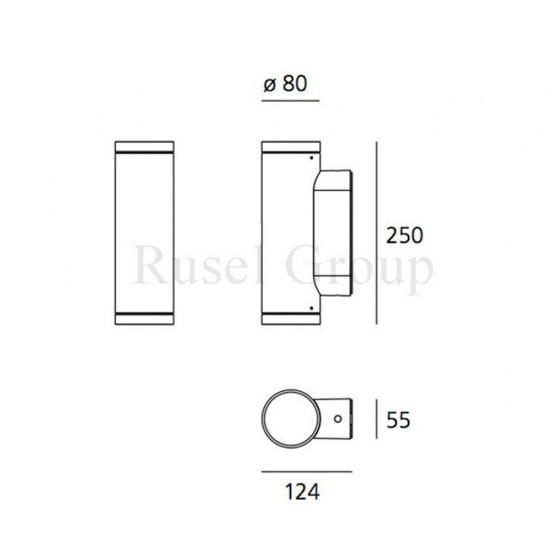 Настенный светильник  CALUMET 8 PARETE