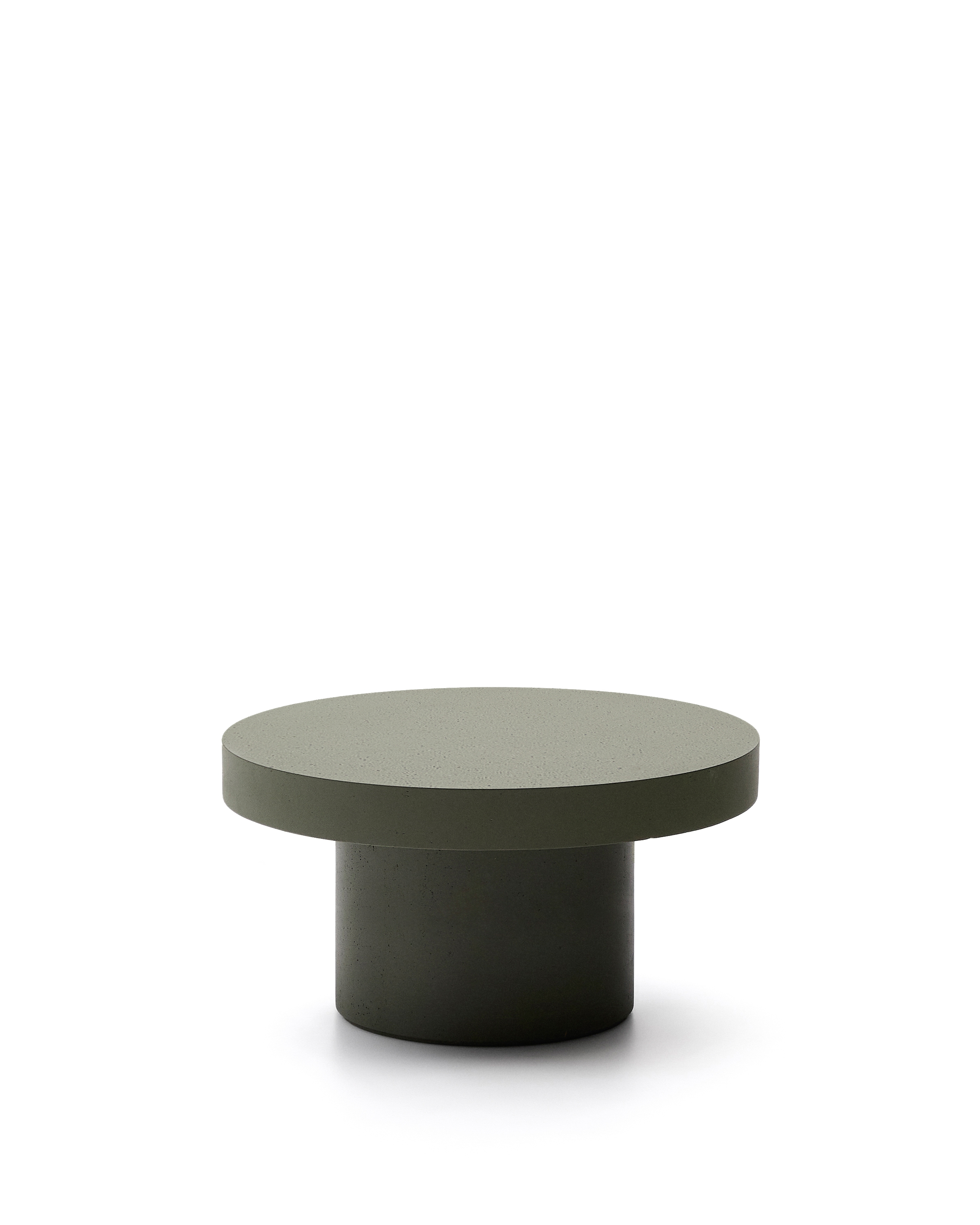 Aiguablava Журнальный столик зеленый цементный Ø90 см La Forma (ex Julia Grup)