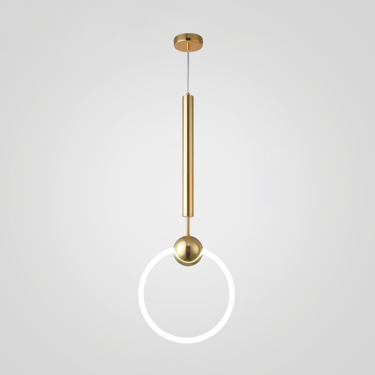 Подвесной светильник RING L D30 Розовое золото by ImperiumLoft