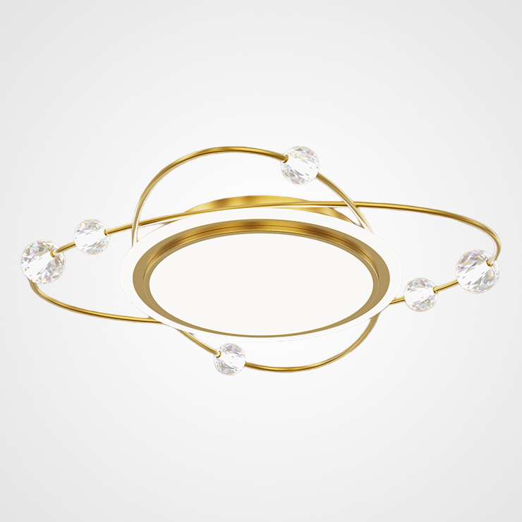 Потолочный светильник AMATIUS D105 Brass by ImperiumLoft