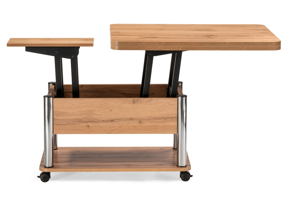 Стол-трансформер Woodville Виват дуб вотан / хром 490590