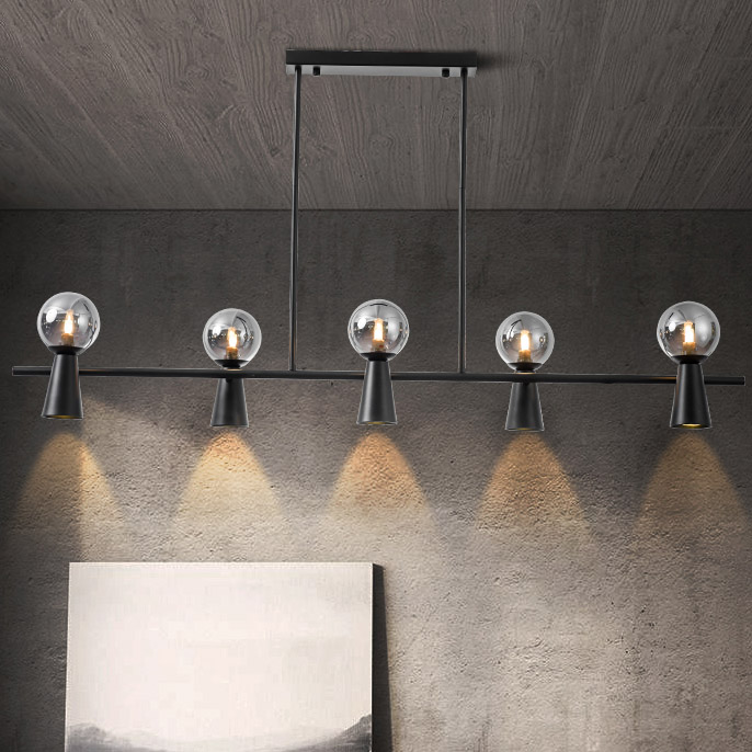 Потолочный светильник ABELINA LONG L10 Black White by ImperiumLoft