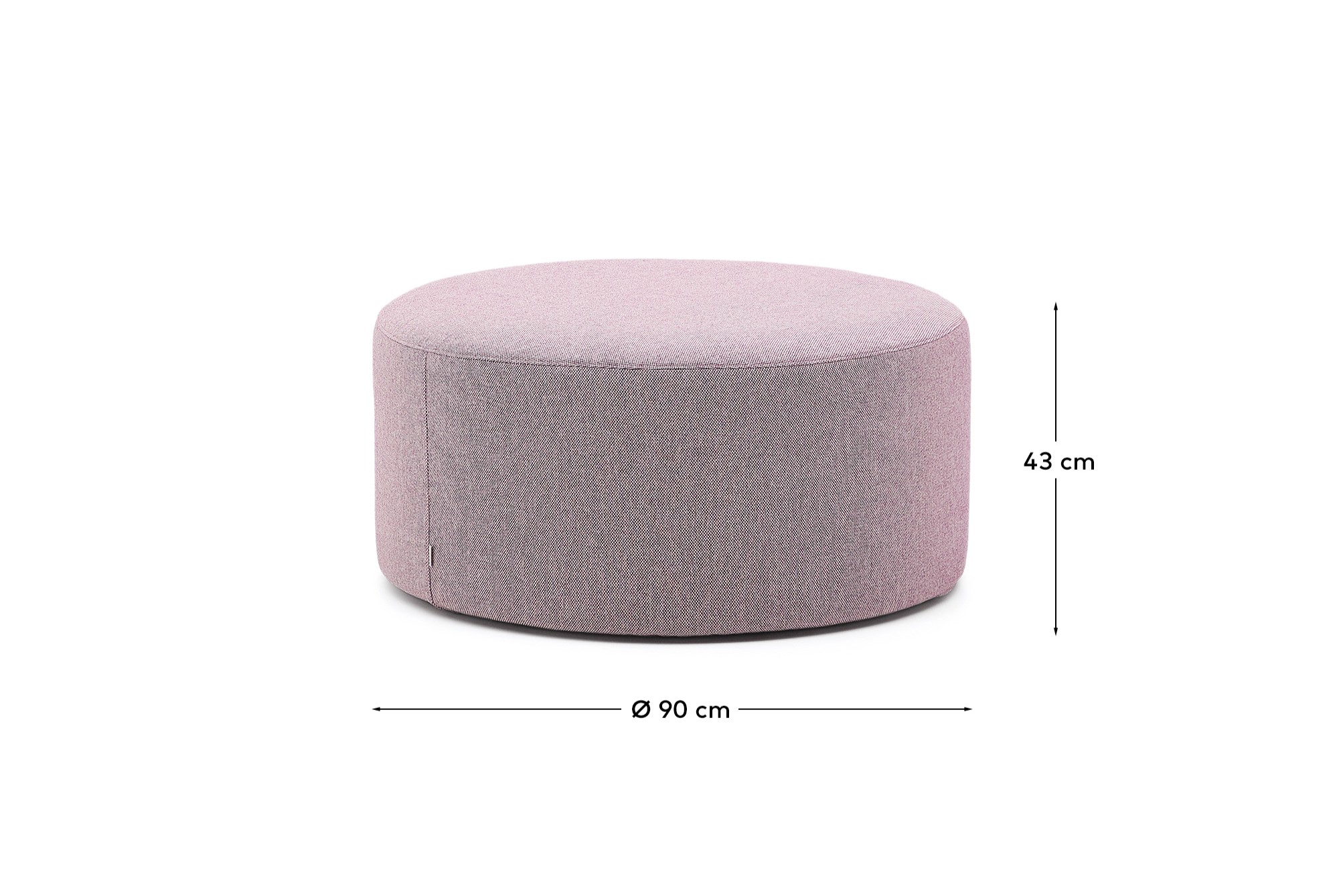 Пуф Kaeli фиолетовый со съемным чехлом Ø90 см La Forma (ex Julia Grup)