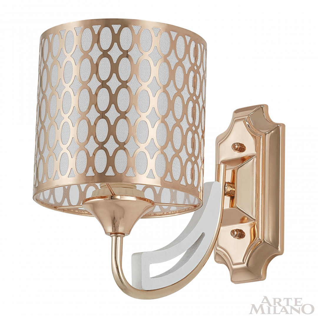 Бра с плафоном 303387/1W Wh/Gd Arte Milano