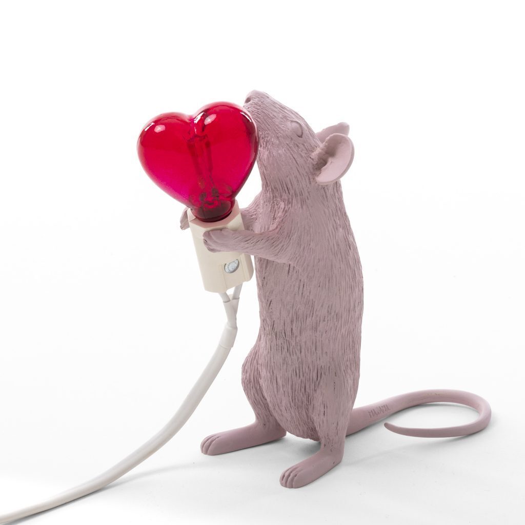 Настольная лампа Seletti Mouse Lamp Love Edition USB 15220SV
