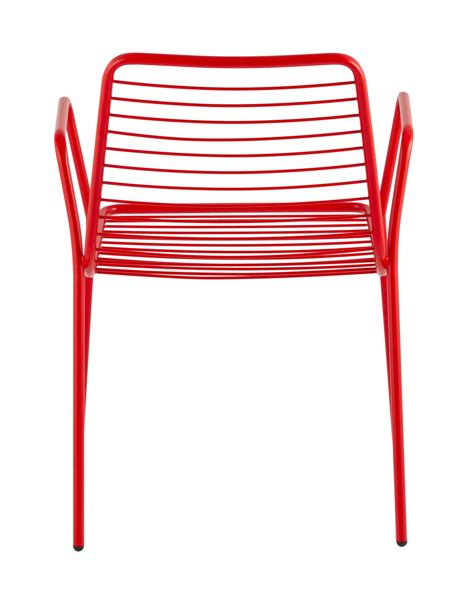 Стул с подлокотниками Дели металл красный Stool Group