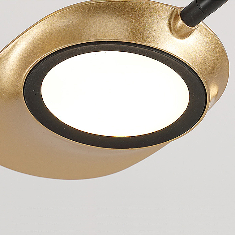 Люстра на штанге INGEL D110 6 lamps Black/White by ImperiumLoft