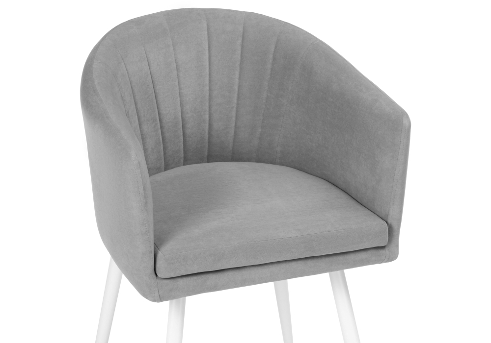 Стул Woodville Валета светло-серый / белый 504207