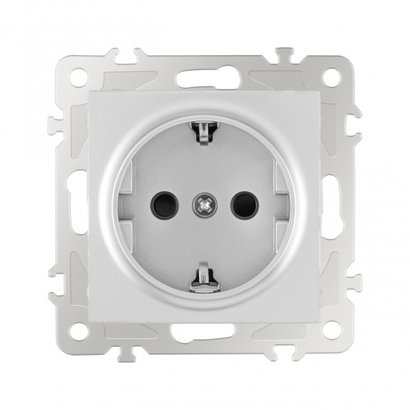 Розетка Arte Milano 206.40-1.silver