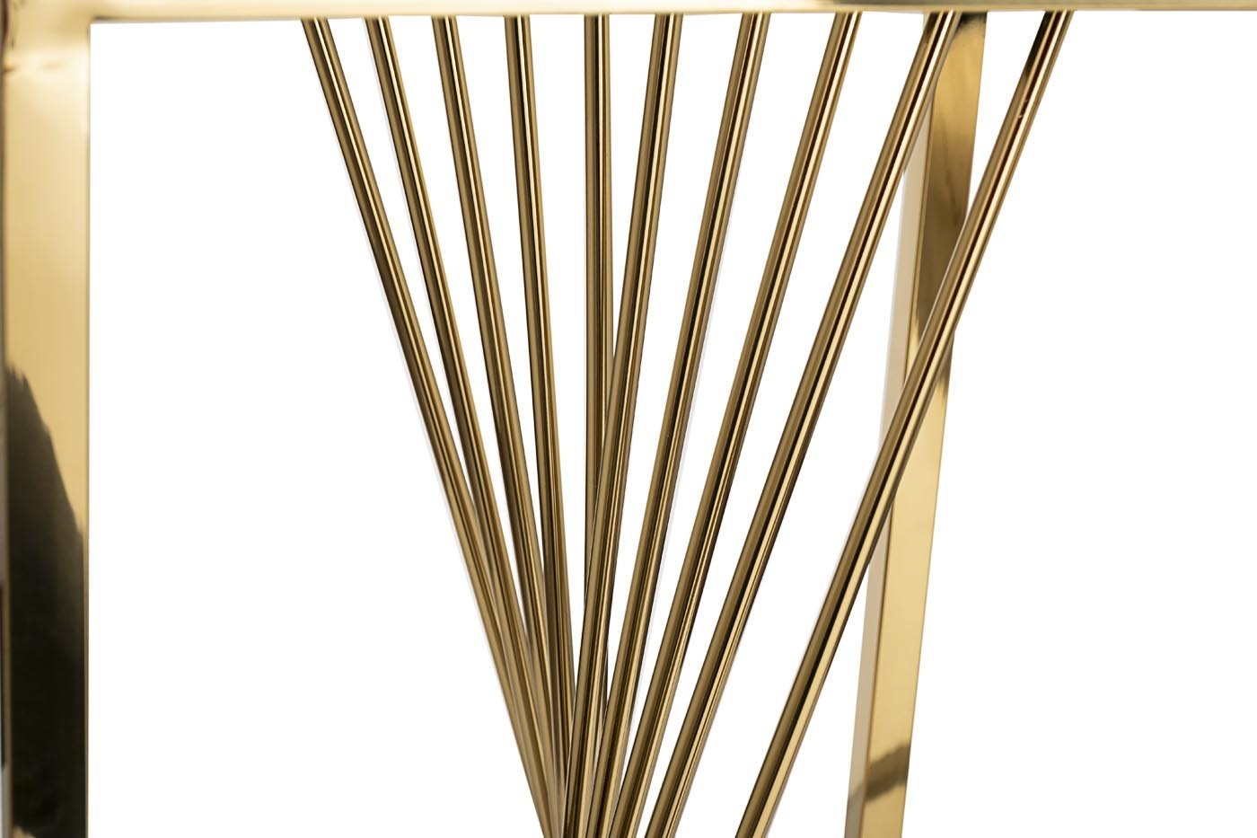 Столик журнальный черное стекло/золото Garda Decor 13RXET8083M-GOLD