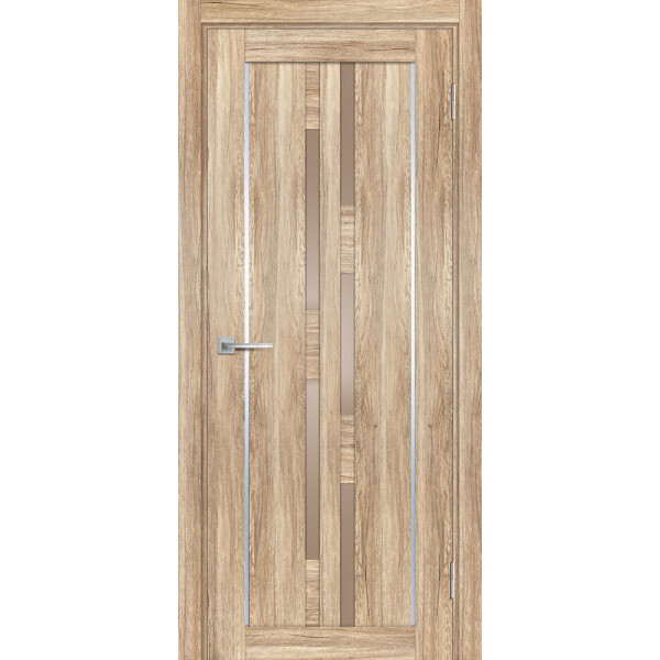 Межкомнатная дверь Graf PSL-33 бронза сатинат Сан-ремо натуральный (2000 х 600)