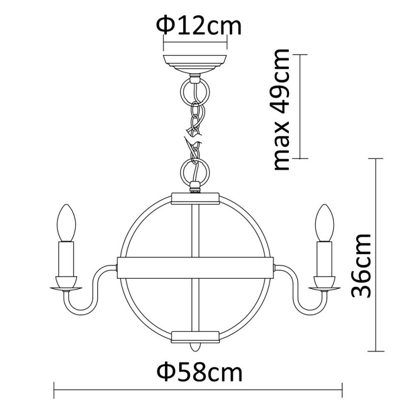 Подвесная люстра Divinare 9981/02 SP-5
