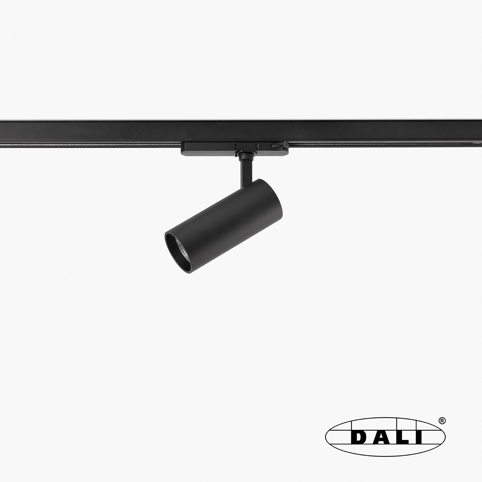 Трековый светильник Fost Ш70 43W черный 18° 3000K CRI97 DALI Faro