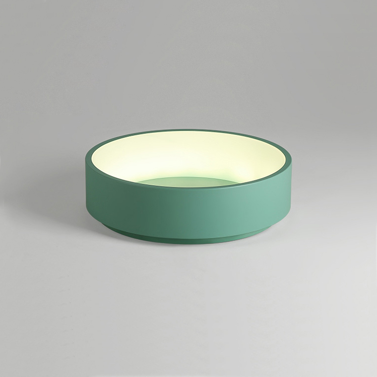 Потолочный светодиодный светильник TRAY D45 Green by ImperiumLoft