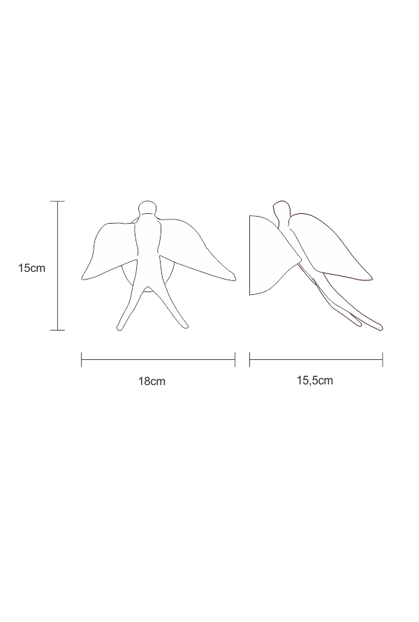 Настенный светильник Serip Voa AP 1513/1 CO 10