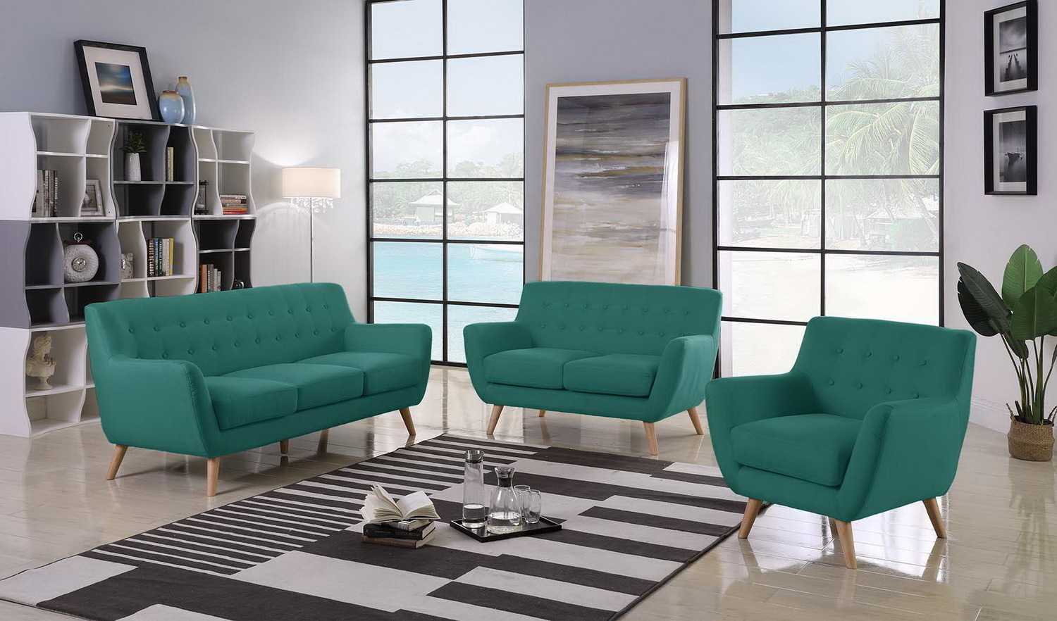 Диван Picasso двухместный синий Bradex Home FR 0364