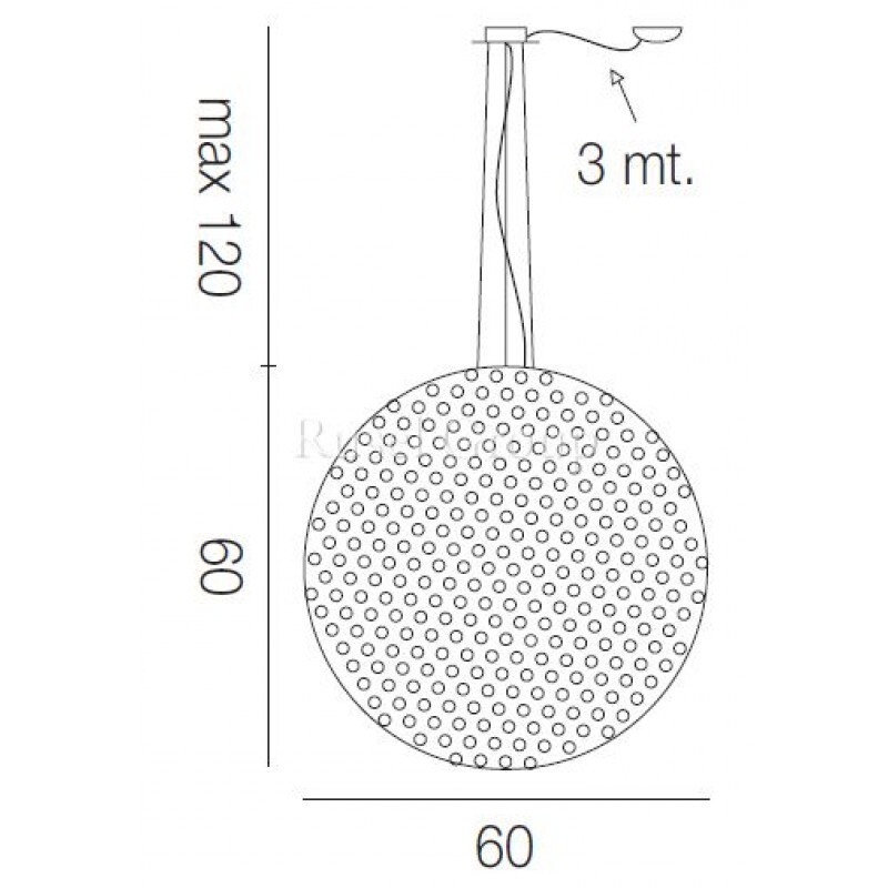 Подвесной светильник Vistosi RINA SP 60 D1