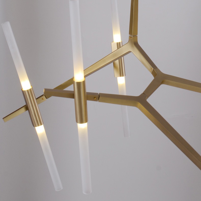 Подвесная люстра ANDES 16 Латунь by ImperiumLoft