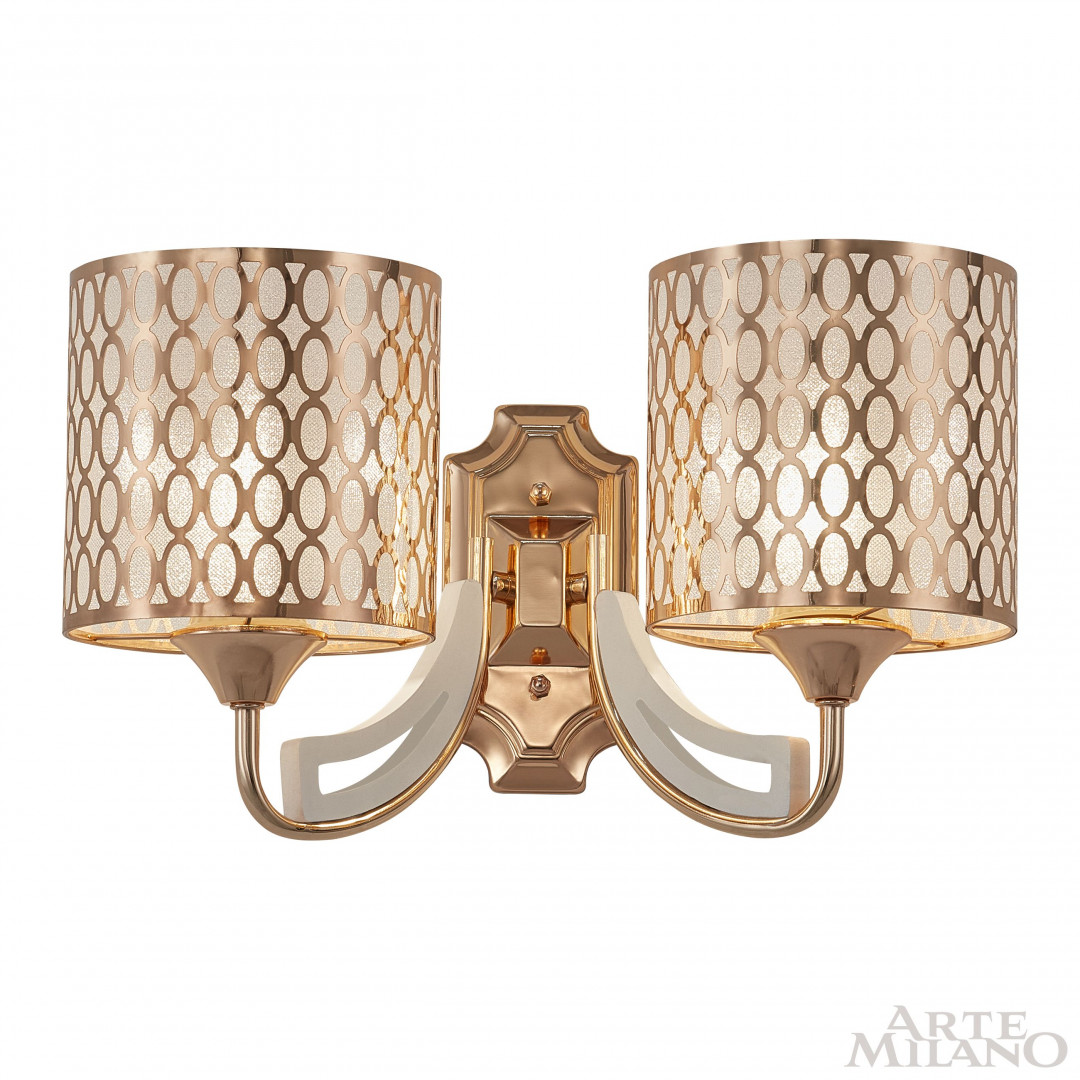 Бра с плафонами 303387/2W Wh/Gd Arte Milano
