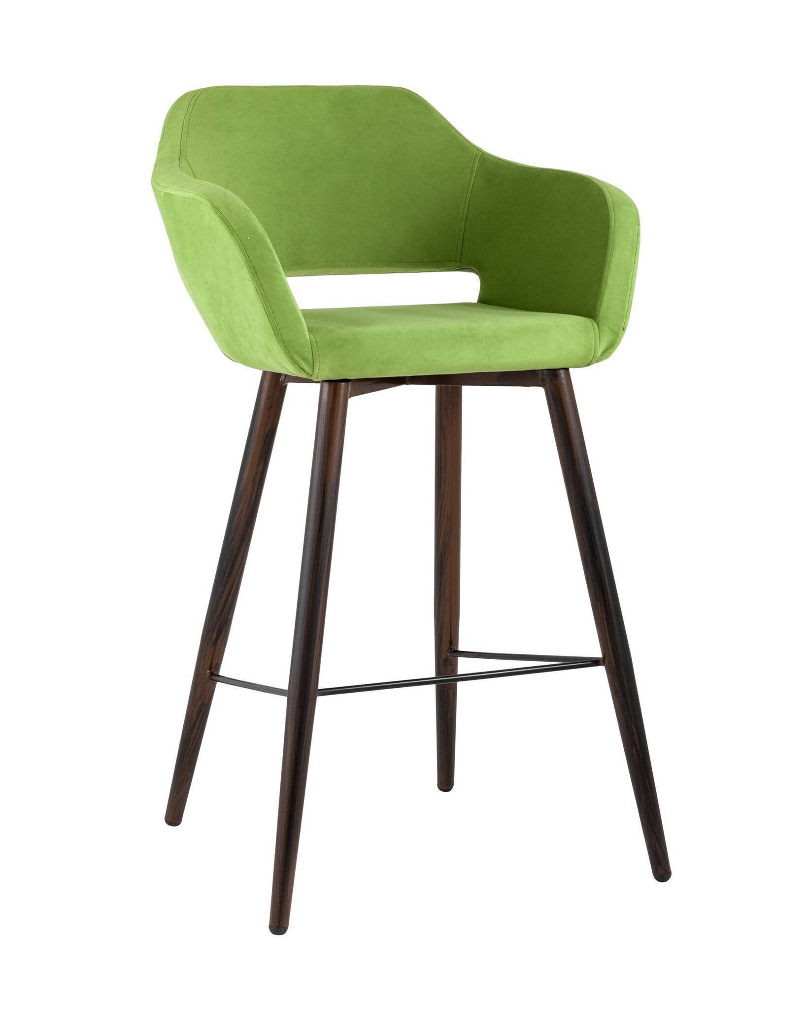 Стул барный Саймон велюр травяной Stool Group