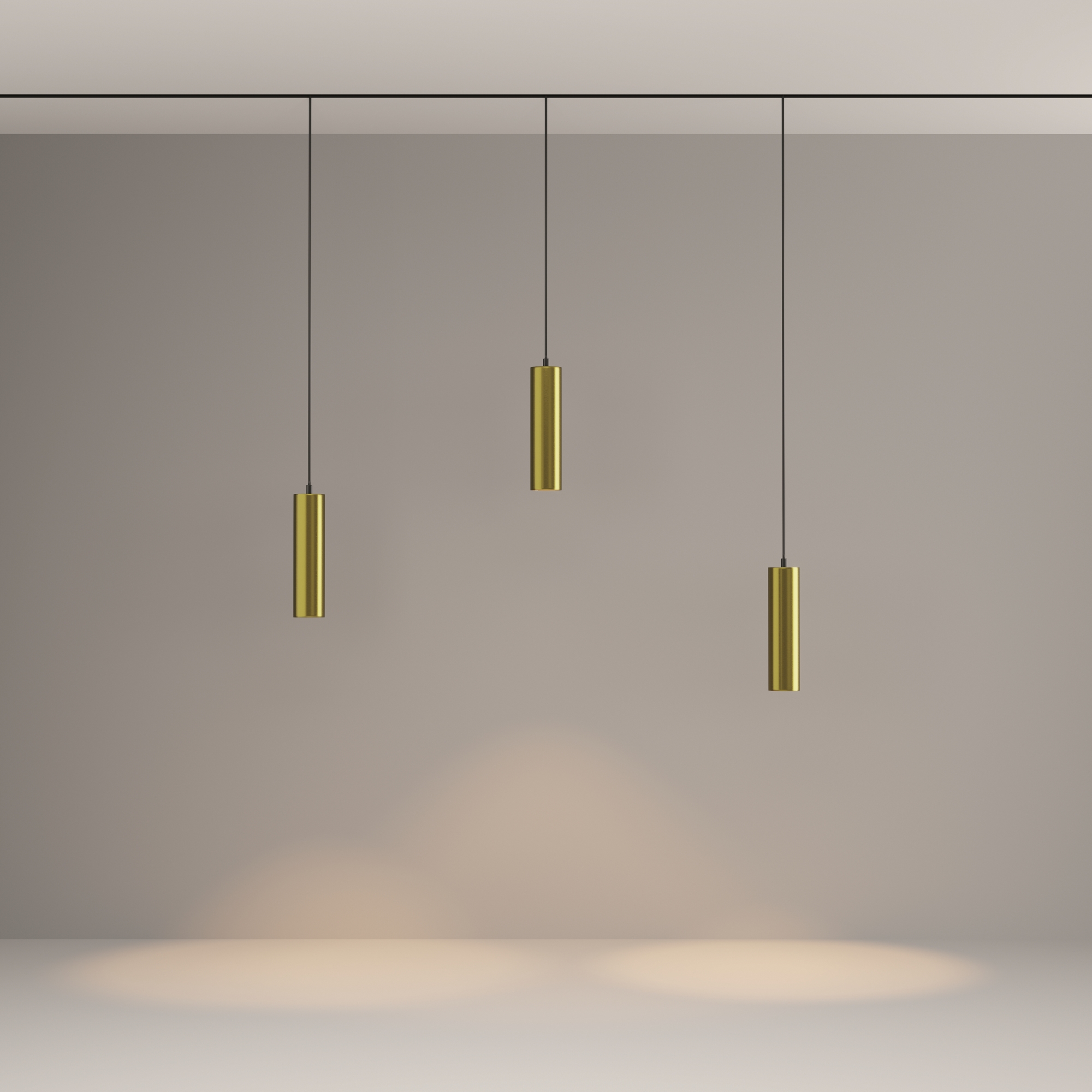 Трековый подвесной светильник Technical TR041-4-12W3K-M-DS-BBS