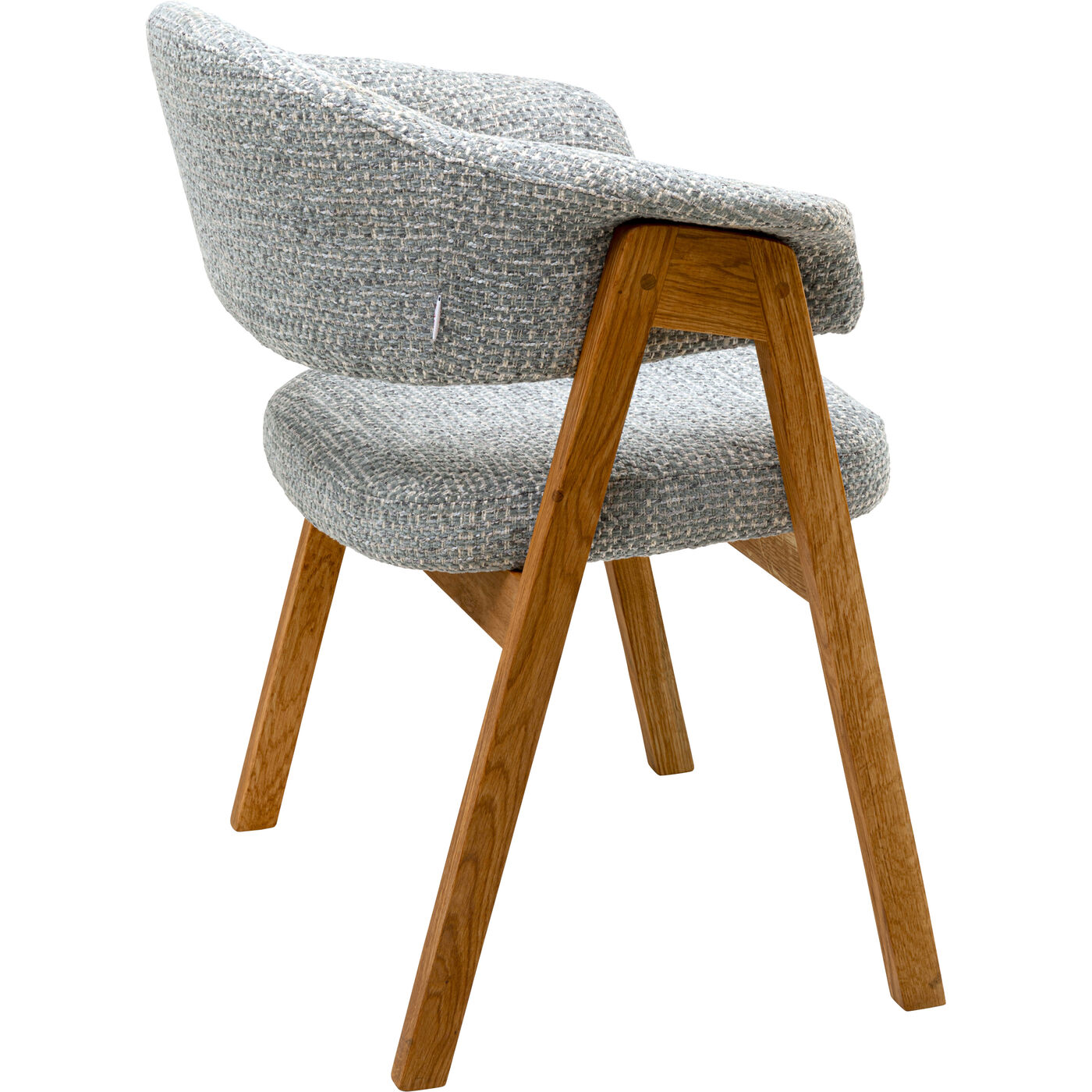 Стул с подлокотниками Jonte Boucle Blue KARE 71374