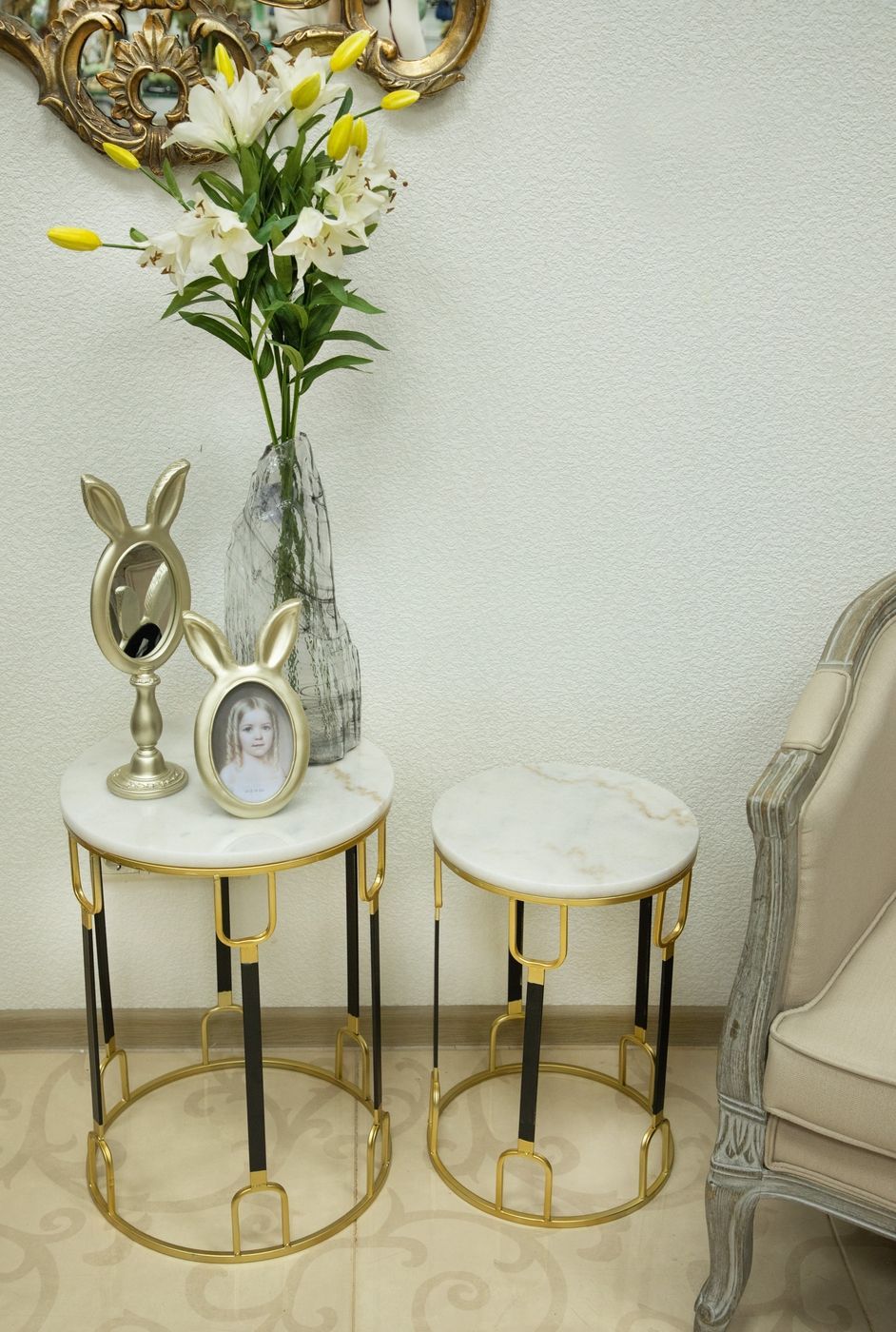 Зеркало настольное, под старину Glasar 28-304